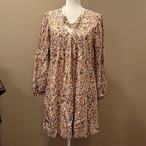 Old Navy paisley tunic dress pockets womens medium